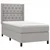 Vidaxl Box spring postelja z vzmetnico LED svetlo siva 80x200 cm blago