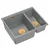 granitni umivalnik Logan 150 Grey Metallic