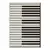 Conceptum Hypnose Tepih Hmi Kdc-85, Pravougaoni, 100 x 180 cm, Crno-beli