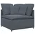 Modularna sofa s jastucima, baršunasta, tamno siva