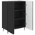 Kreveta Crna 66 x 34,5 x 92 cm Konstruirano drvo