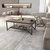 Hanah Home Klub sto Flora 120x45,8x60cm Crni