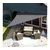 ModernHome Trouglasto jedro, 3x3x3m, Sivo