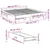 Vidaxl Posteljni okvir s predali bel 200x200 cm inženirski les