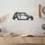 Wallity Zidna dekoracija Mini Cooper, 73x33cm, Crna