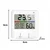 Verkgroup Digitalni LCD touch termometer higrometer ura