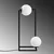 Opviq Stona lampa Corner-15020, 25x25x55 cm, IP20, Crna