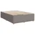 Vidaxl Box spring postelja z vzmetnico taupe 140x190 cm blago