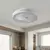 Brilagi - LED prigušiva svetiljka sa ventilatorom LED/38W/230V, prečnik 46 cm, bela + daljinski upravljač
