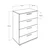 Hanah Home SFN 540 BB 1 Komoda, Bela