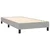 Krevet box spring s madracem LED svjetlosivi 100x200 cm tkanina