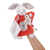 Plišana lutka zečić za maženje Imagine Doudou Kaloo 20 cm crvena svjetlucava