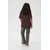 KAFFE CURVE Majica Jenna temno rjava