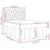 Vidaxl Box spring postelja z vzmetnico modra 140x190 cm blago