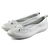 Mona Shoes Ženske baletanke, Kožne, Bele