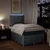 Vidaxl Boxspring postelja z vzmetnico svetlo siva 120x190 cm blago