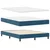 LED Box Spring Krevet Tamno plava 160 x 200 cm Baršun