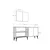 Hanah Home Konzolni sto Verry, 180x82.6x35 cm, Beli