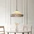 Endon 111961 - Luster na lancu Tiffany FARGO 3xE27/10W/230V, prečnik 50 cm