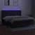 Vidaxl Box spring postelja z vzmetnico LED črna 200x200 cm blago