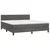 vidaXL Box spring postelja z vzmetnico temno siva 160x200 cm žamet