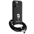 Originalen ovitek Karl Lagerfeld Karl & Choupette Metal Pin za iPhone 15 Pro Max - črn