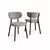 HANAH HOME Set stolica (2 dela) Toldy Grey Brown