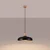 Sollux SL.1324 - Luster na sajli INDY 1xE27/15W/230V prečnik 38 cm crna