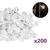vidaXL Vilinska svjetla okrugla 20 m 200 LED topla bijela s 8 funkcija
