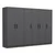Hanah home Ormar Kale 270x190x52cm Antracit