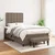 Vidaxl Box spring postelja z vzmetnico taupe 120x190 cm blago
