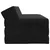 Sofa na razvlačenje Crna 120 x 60 x 49 cm Tkanina