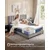 Songmics Vzmetnica 200x140x25 cm modra