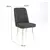 HANAH HOME Trpezarijska stolica Vina Sandalye Anthracite White
