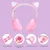Bluetooth slusalice BT028C (S28) roze