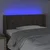 Vidaxl vidaXL Vzglavje postelje z LED svetlobo 103x16x78/88 cm blago
