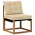 Set vanjskih sofa s jastukom 6 pcs Prirodna i bež