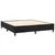 Box spring postelja z vzmetnico črna 200x200 cm žamet