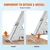 VEVOR Pristaniška lestev 4 stopnice 61x455x1525 cm aluminij