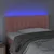 LED uzglavlje ružičasto 100x5x78/88 cm baršunasto