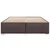Vidaxl Posteljni okvir brez vzmetnice temno rjav 180x200 cm blago