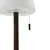 Lindby LED svetilka za polnjenje Azalea, bela/rjava, 45 cm, CCT, IP44 - Sodobni - temno rjava, bela - Aluminij