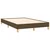 Vidaxl Box spring postelja z vzmetnico LED tem. rjava 120x190 cm blago