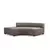 Atelier del Sofa Ugaona garnitura Gondol 105x70x180cm Siva