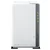 Synology DS223j, Tower, 2-bays 3.5 SATA HDD/SSD, CPU 4-core 1.7 GHz; 1 GB DDR4 non-ECC; 1 x RJ-45 1GbE LAN Port; 2 x USB 3.2 Gen1; ; 0.88 kg; 2yr warranty