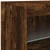Komoda s LED svjetlima boja dimljenog hrasta 41x37x67 cm