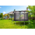 shumee Vrtni trampolin Premium črne barve Just Fun, 2,4 m - 244 cm