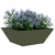 Vrtna saksija 5 pcs Maslinasto zelena 40 x 40 x 15 cm