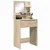 vidaXL Toaletne mize za spalnice Sonoma hrast 80 x 39,6 x 135 cm