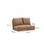 Atelier del Sofa Dvosed na razvlačenje Taida 185x120cm Svetlobraon